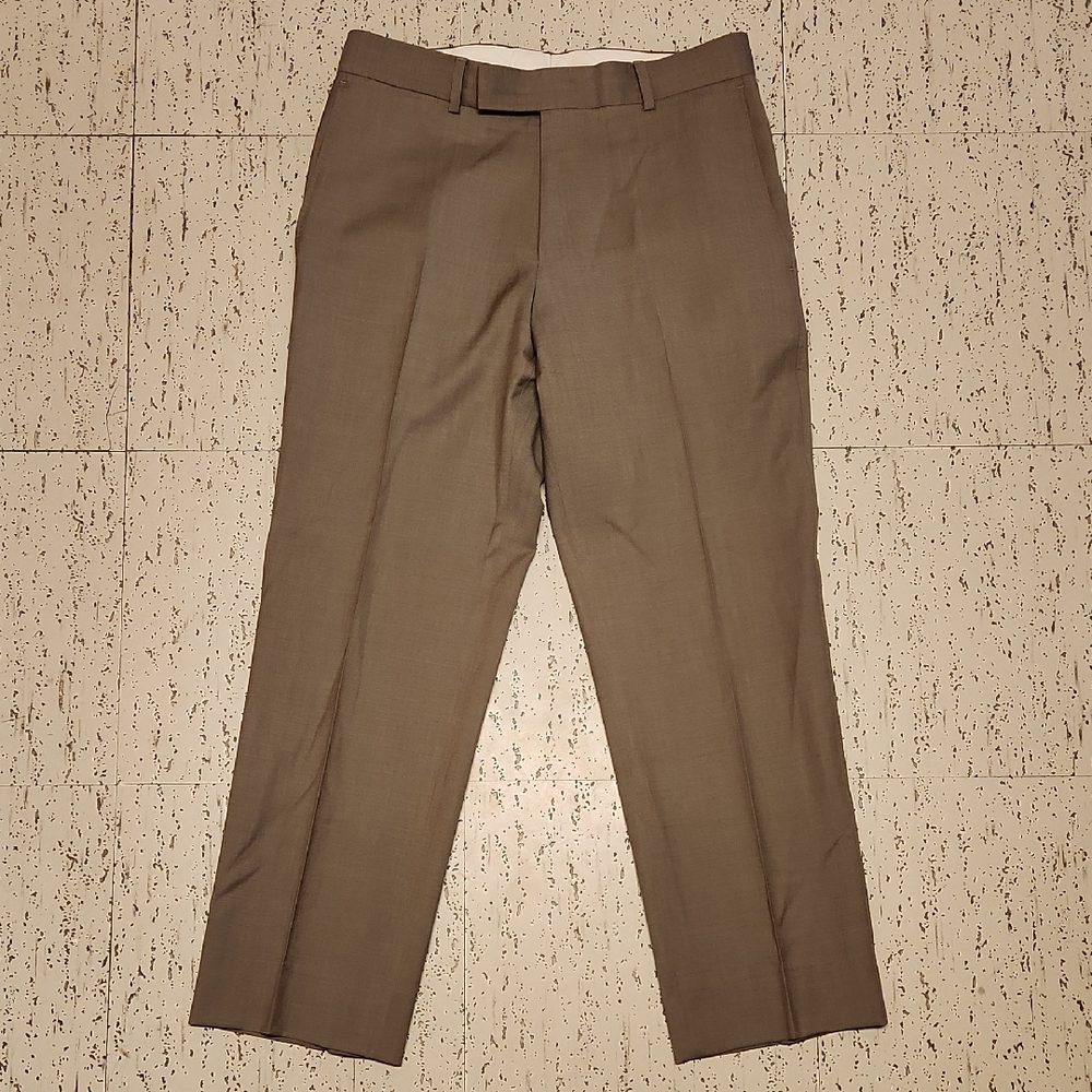 Hugo Boss Brown Tan Casual Straight Leg Dress Pants Vintage Y2K